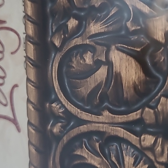 Live Passion Love Laugh Framed Wall Art Picture Bronze Scrolling Detailed 11x11 - Picture 6 of 10